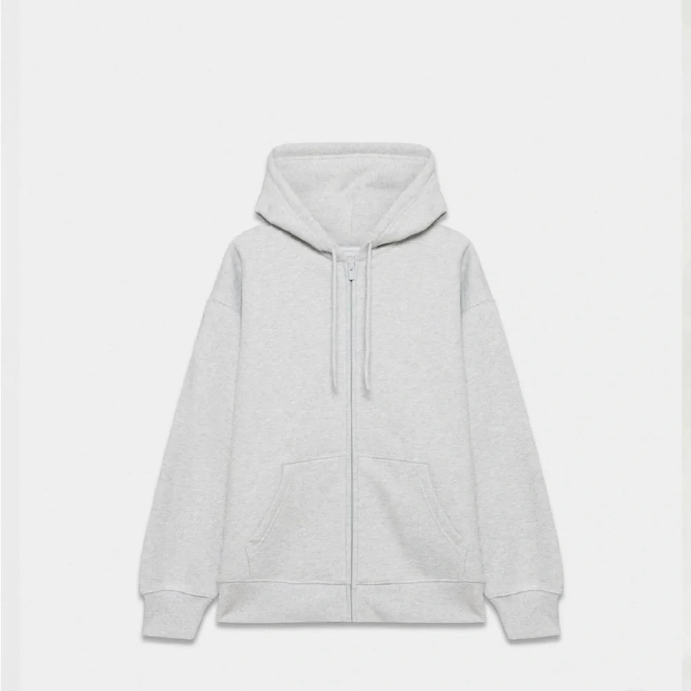 Aritzia TNA Sweatfleece Cozy Fleece Boyfriend Fit Top Zip Up Sweatshirt - Picture 6 of 12